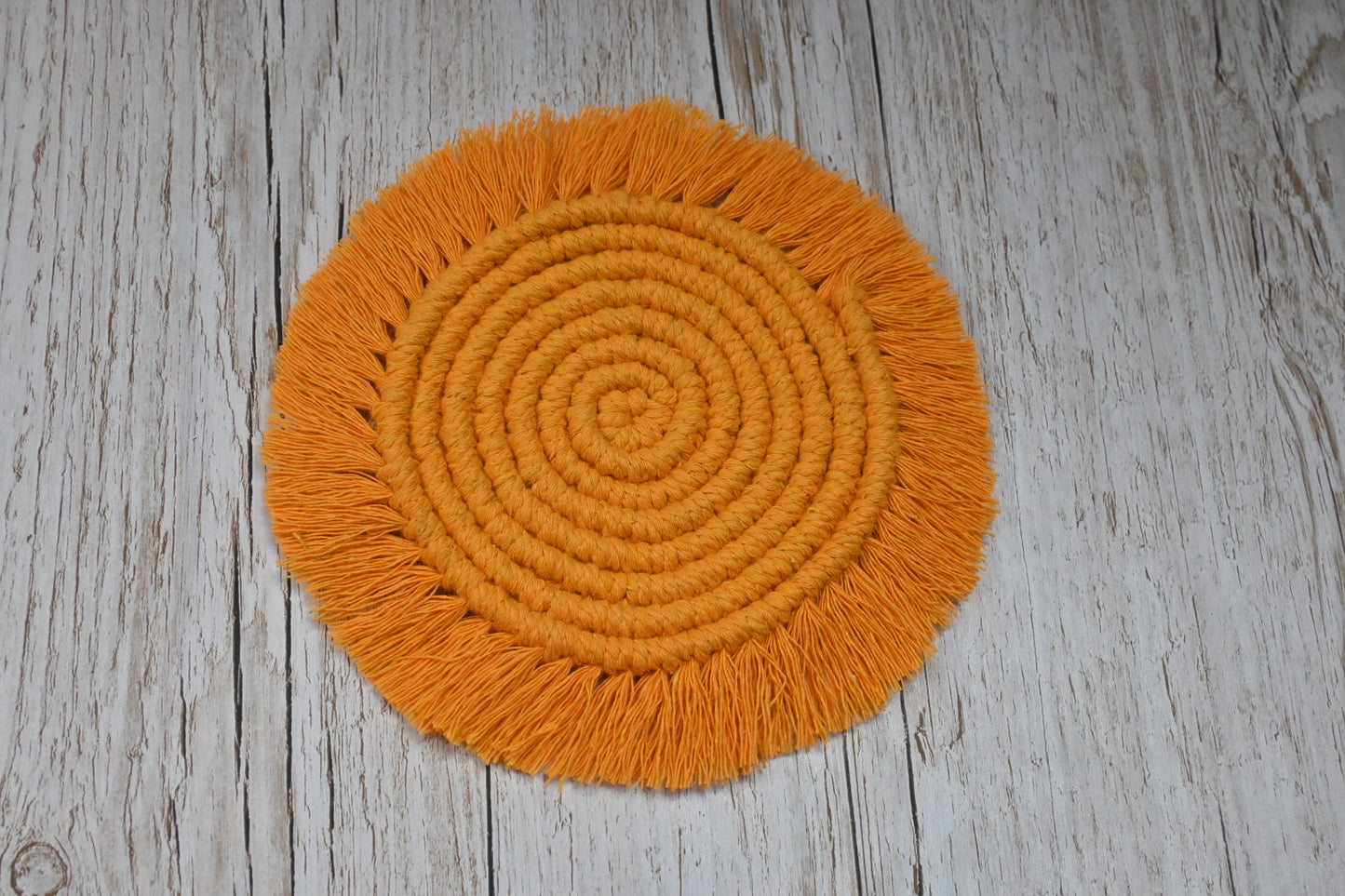 Set 5 pezzi di sottobicchieri in macramè