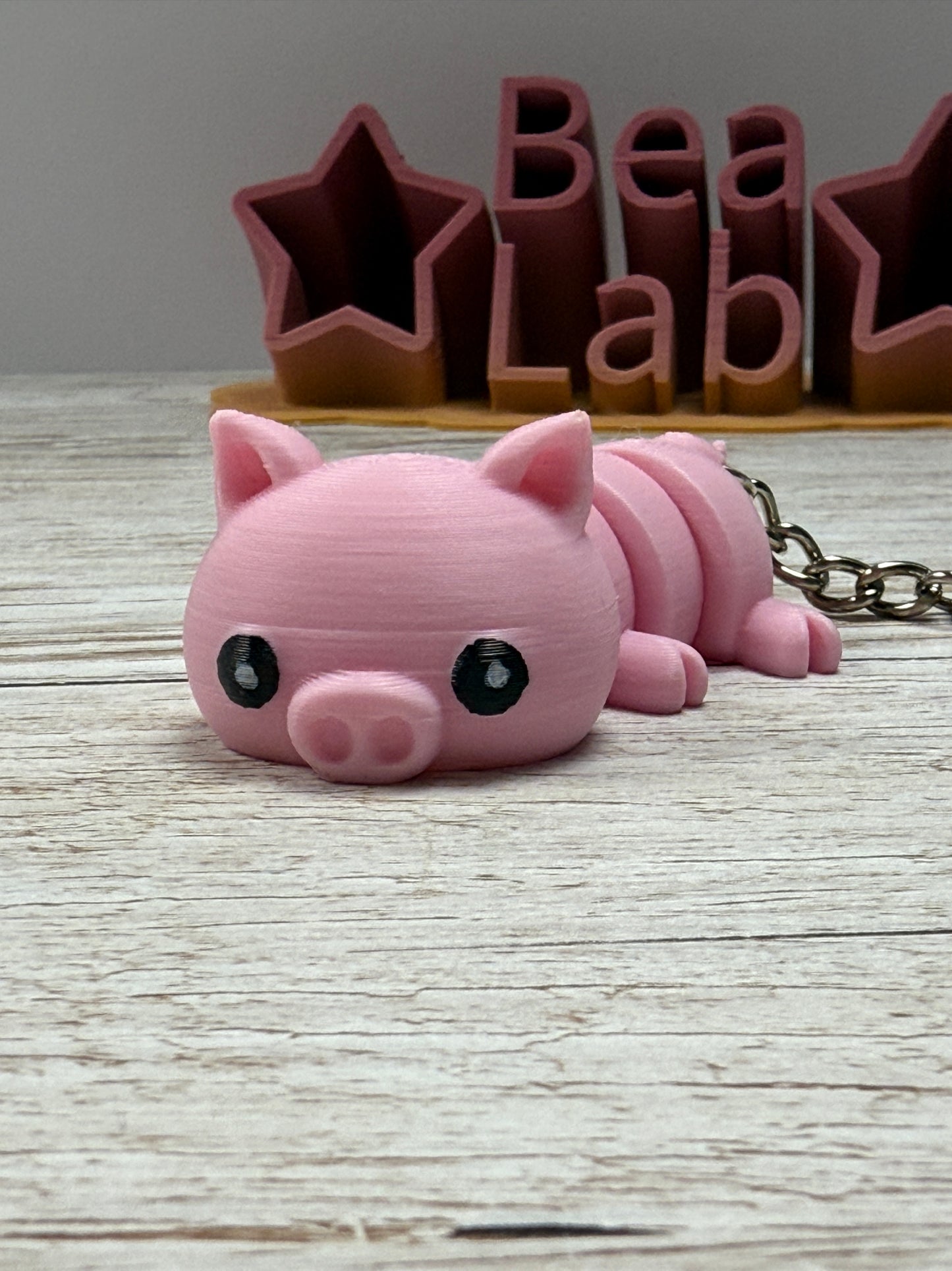 🐷 Portachiavi Maialino Rosa