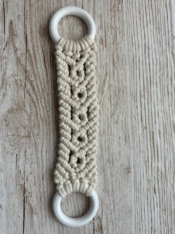 Porta asciugamani "rombo" macrame